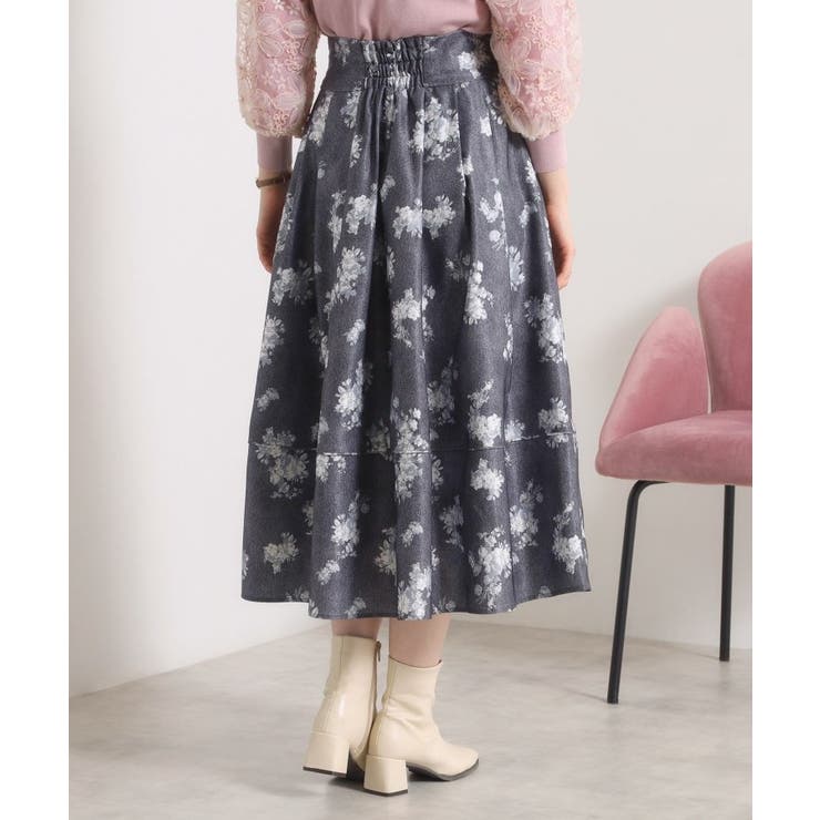 【手洗い可／ウエストゴム】フロントジップデニム風スカート | ITS'DEMO | 詳細画像18 