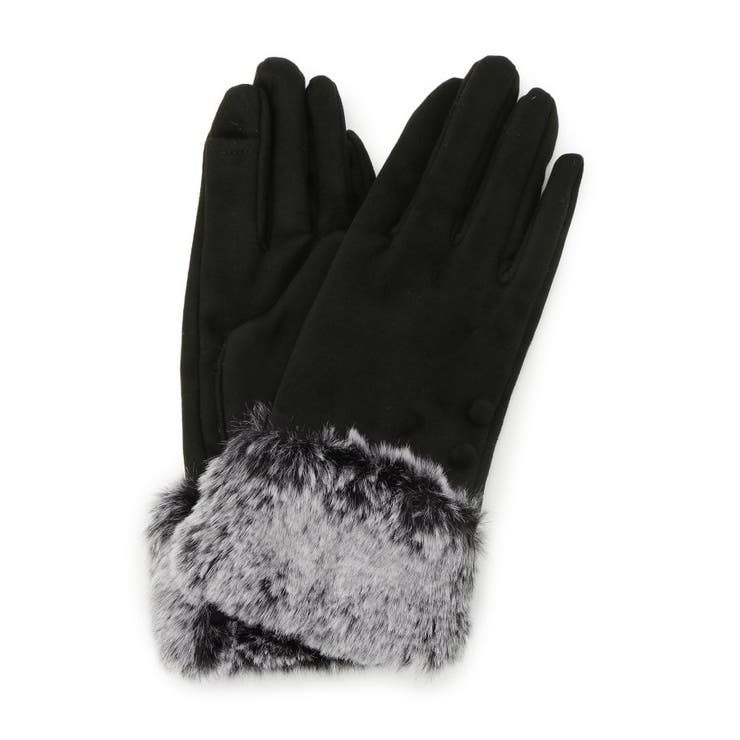 【手洗い可】ツートンファースエードグローブ | ITS'DEMO | 詳細画像3 