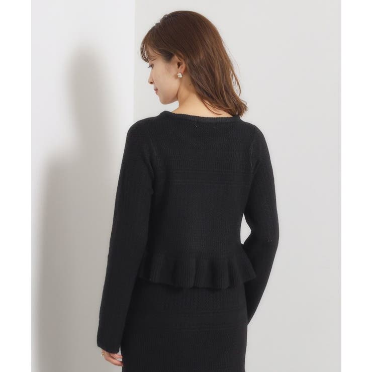 【手洗い可／セットアップ可】柄編みニットプルオーバー | ITS'DEMO | 詳細画像11 