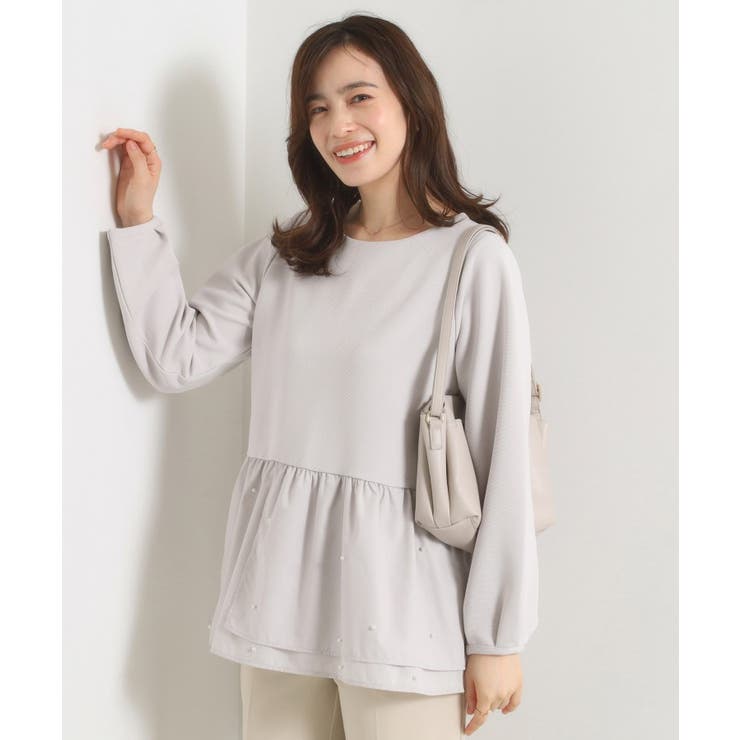 【手洗い可】異素材切替リップルプルオーバー | ITS'DEMO | 詳細画像2 