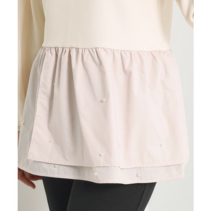 【手洗い可】異素材切替リップルプルオーバー | ITS'DEMO | 詳細画像19 