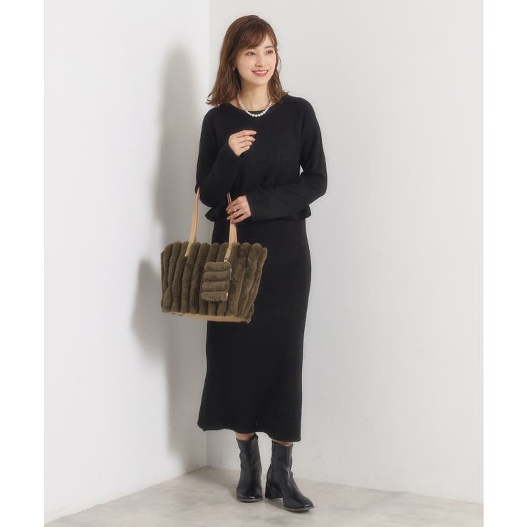 ポーチ付フェイクファートート | ITS'DEMO | 詳細画像4