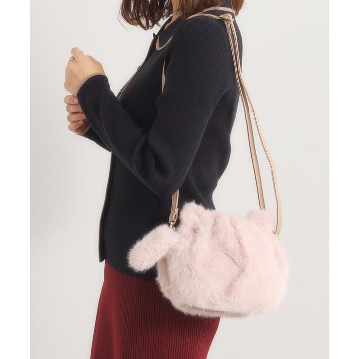 ピンク(072) | 猫フェイクファーミニショルダー | ITS'DEMO