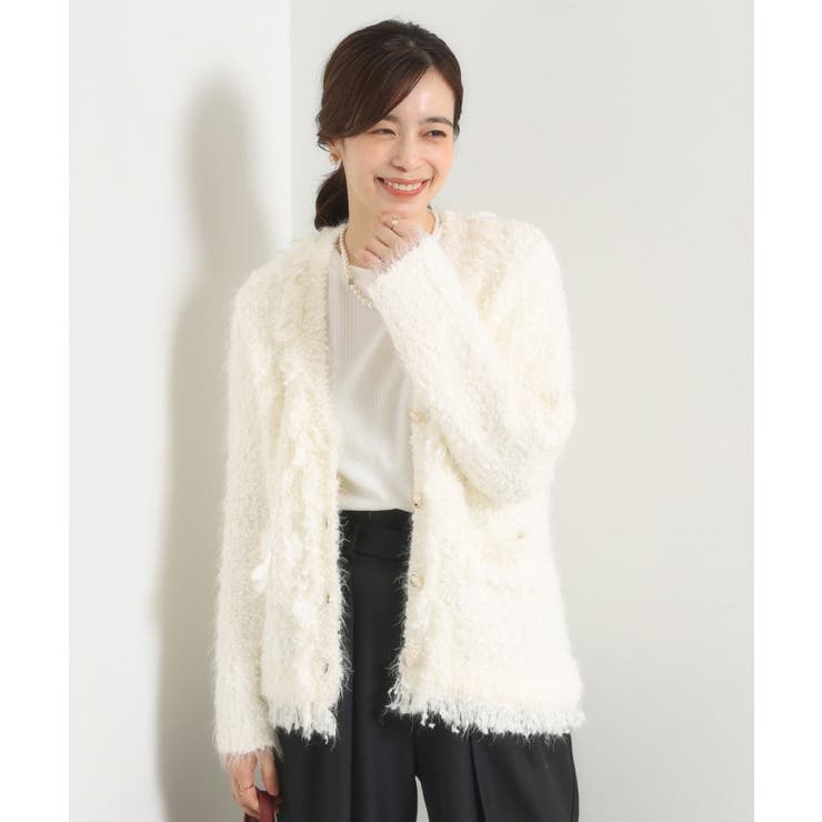 ファンシーヤーンニットジャケット | ITS'DEMO | 詳細画像1 