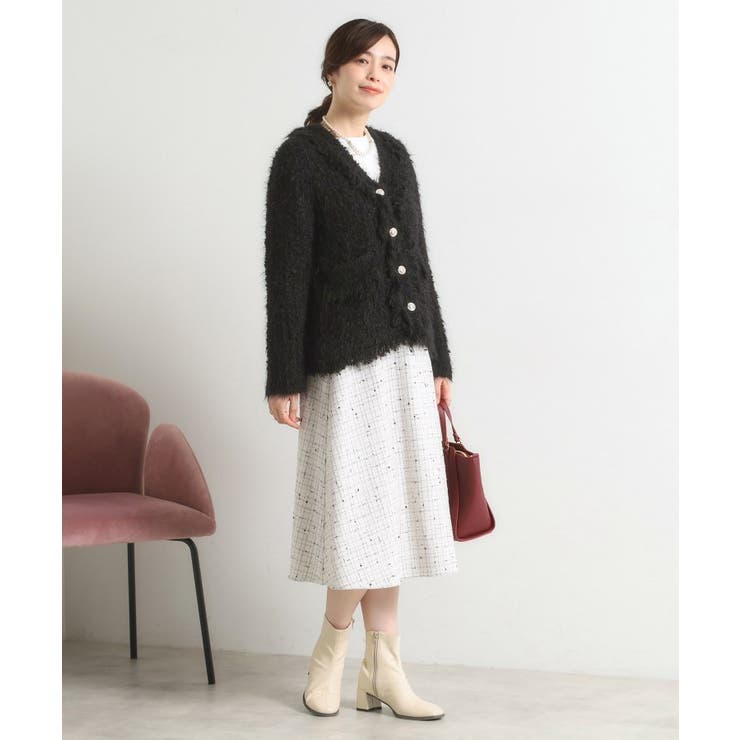 ファンシーヤーンニットジャケット | ITS'DEMO | 詳細画像7 