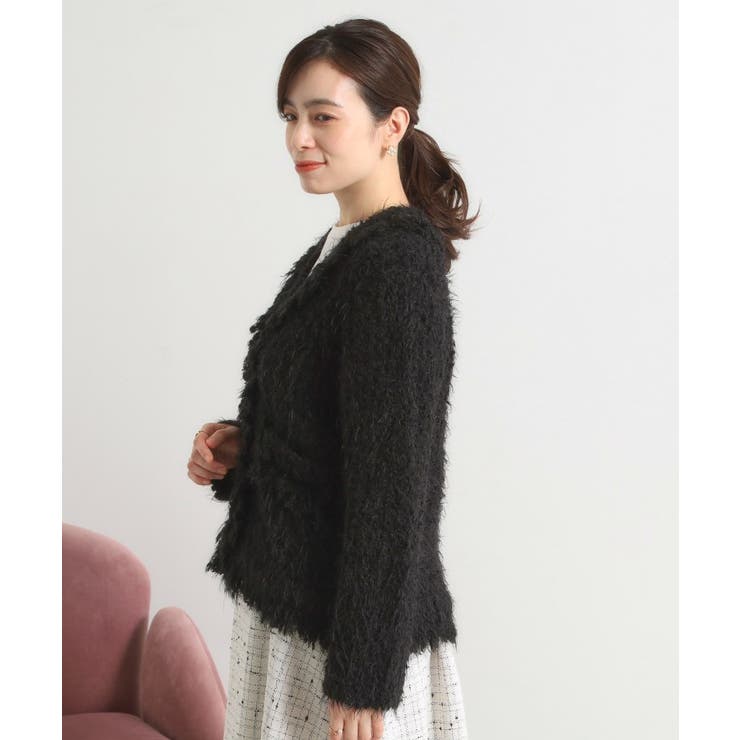 ファンシーヤーンニットジャケット | ITS'DEMO | 詳細画像10 