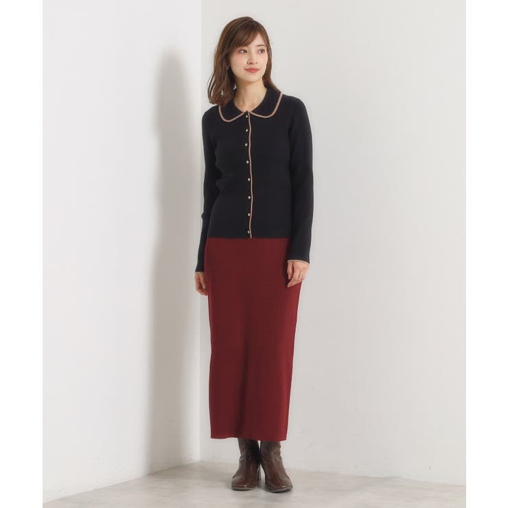 【手洗い可】配色襟リブニット | ITS'DEMO | 詳細画像6 