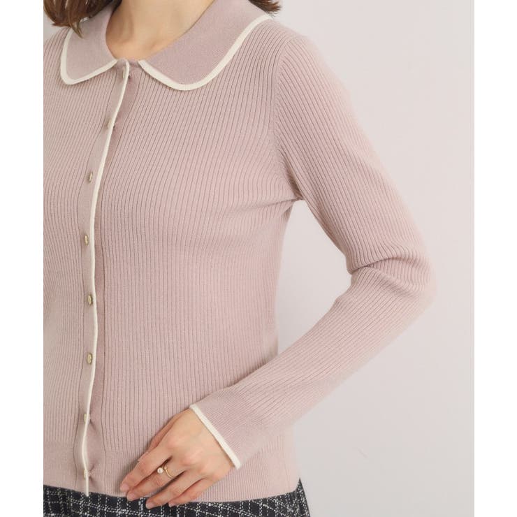 【手洗い可】配色襟リブニット | ITS'DEMO | 詳細画像17 