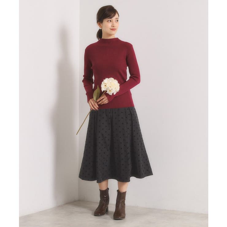 【手洗い可】フロッキードットスカート | ITS'DEMO | 詳細画像10 