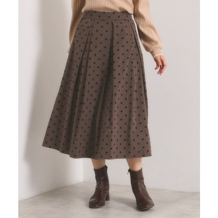 【手洗い可】フロッキードットスカート | ITS'DEMO | 詳細画像13 