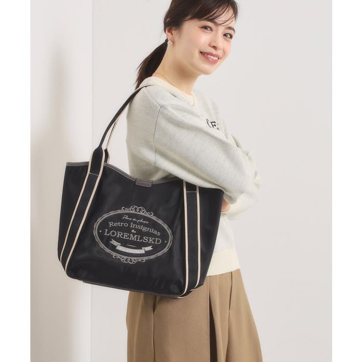 【A4対応】刺繍ロゴトート | ITS'DEMO | 詳細画像1 