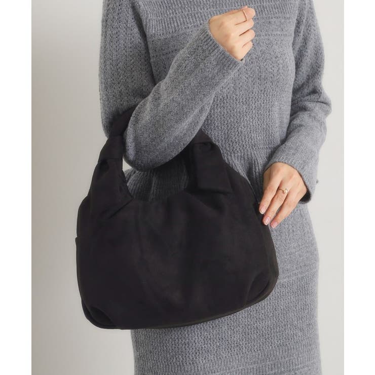 ブラック(019) | フェイクスエード2WAYトート | ITS'DEMO