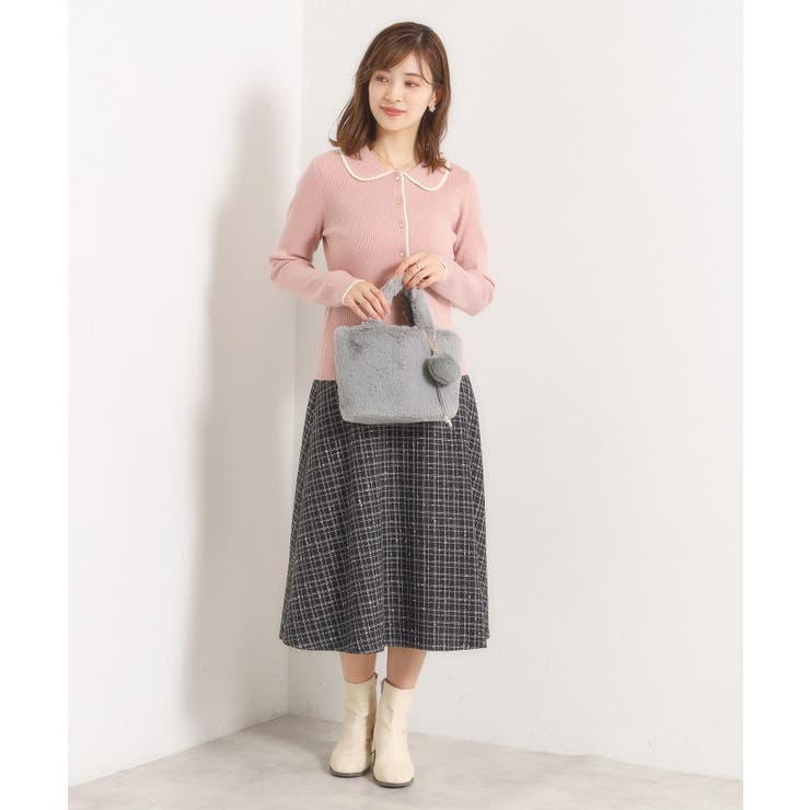 チャーム付きフェイクファートート | ITS'DEMO | 詳細画像6 