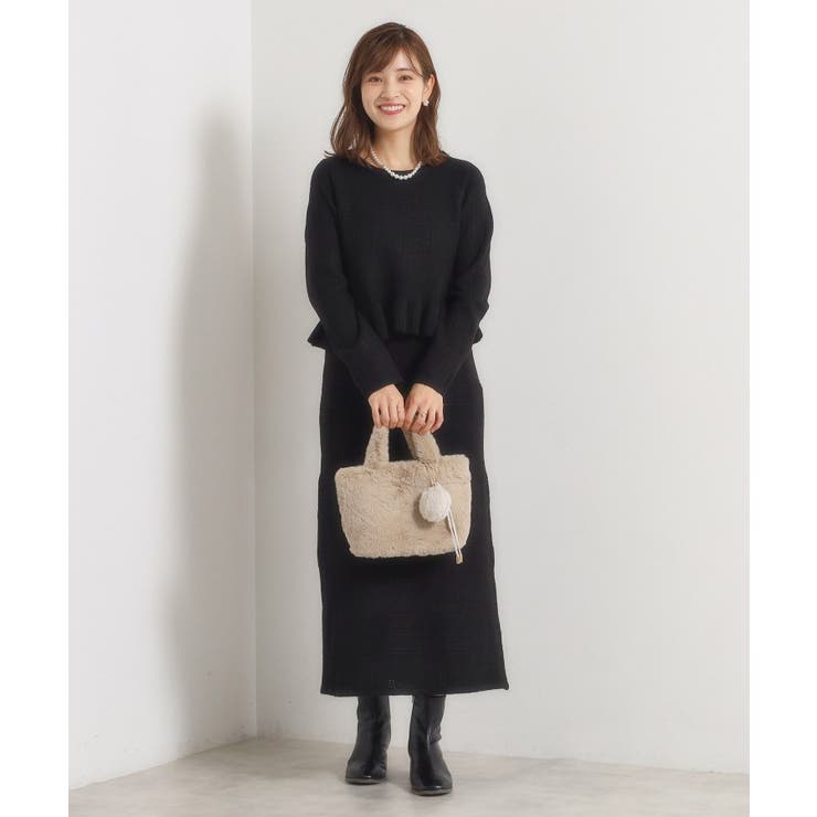 チャーム付きフェイクファートート | ITS'DEMO | 詳細画像4 