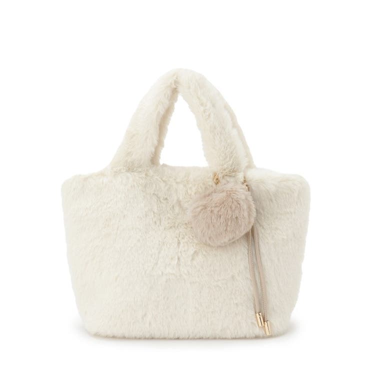 チャーム付きフェイクファートート | ITS'DEMO | 詳細画像7 