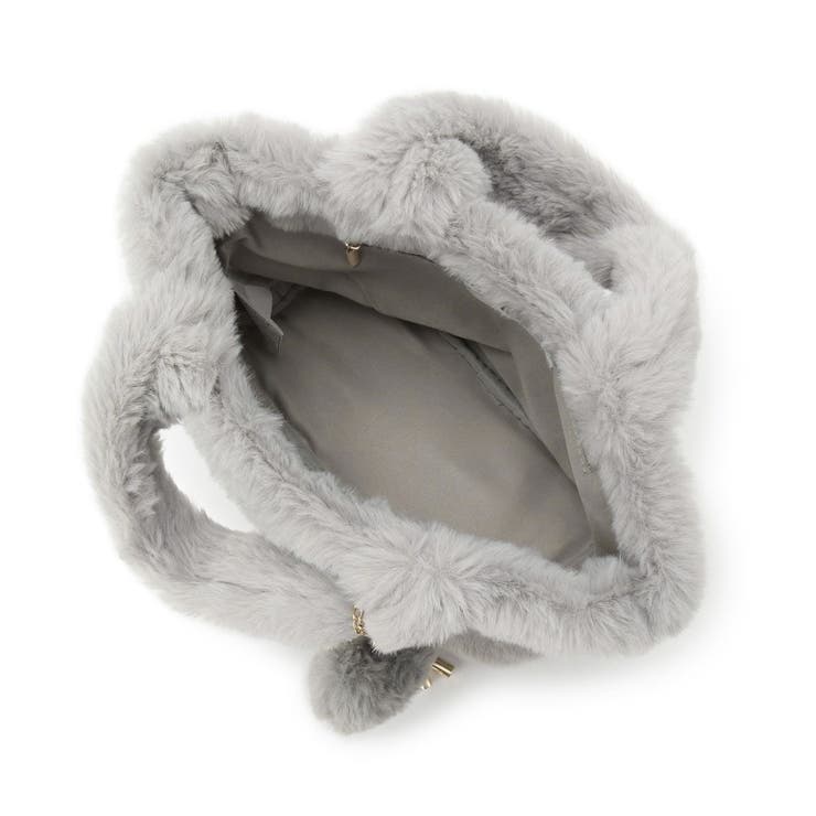 チャーム付きフェイクファートート | ITS'DEMO | 詳細画像13 