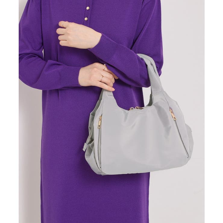 ライトグレー(011) | 【7ポケット】口金2WAYトート | ITS'DEMO