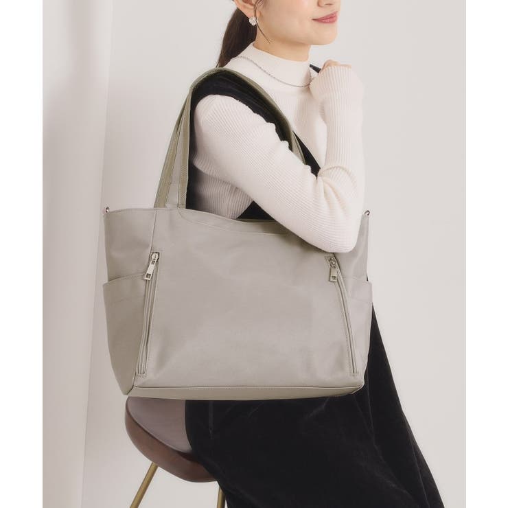 グレージュ(050) | ＜人間工学＞撥水A4トート | ITS'DEMO