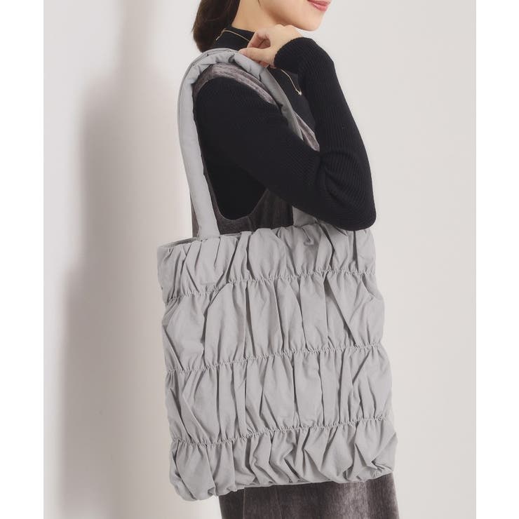 ライトグレー(011) | 【A4対応】ギャザートート | ITS'DEMO