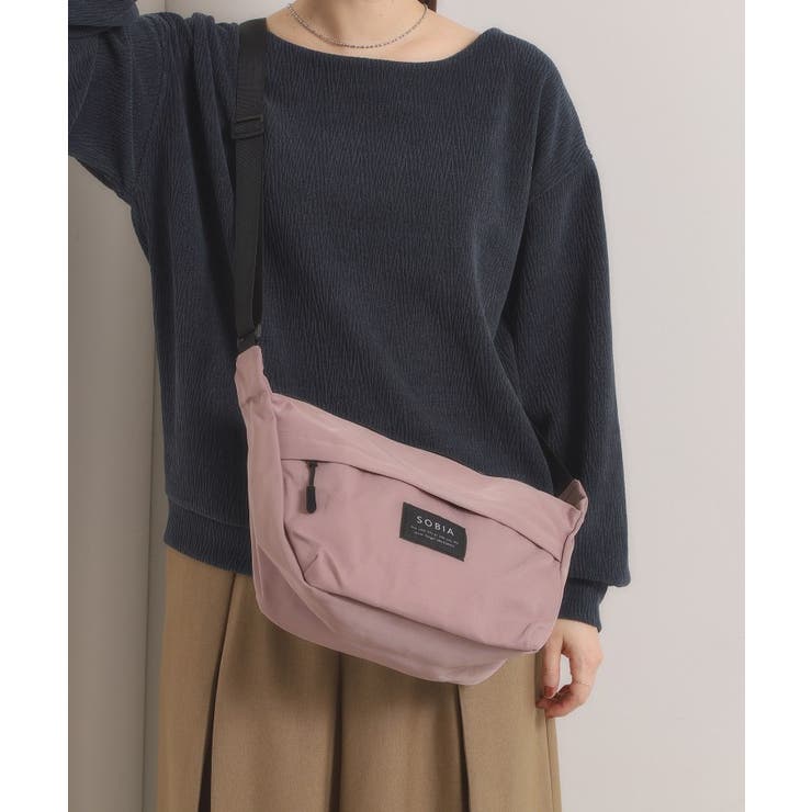 ラベンダー(080) | 撥水ナイロン舟形ショルダー | ITS'DEMO