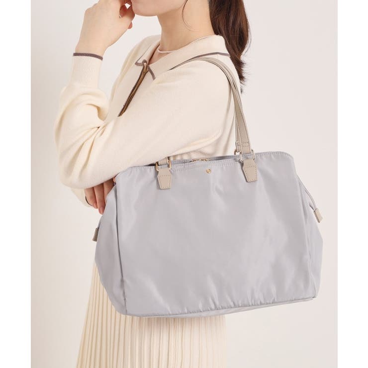 ライトグレー(011) | 【6ポケット】口金A4トート | ITS'DEMO