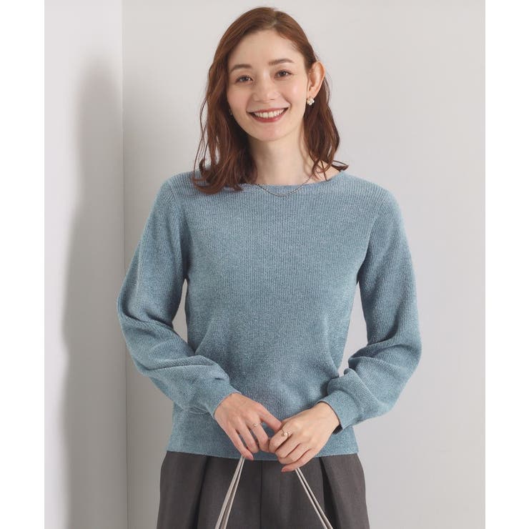 【毛玉防止／洗濯機OK】ボートネックモールニット | ITS'DEMO | 詳細画像12 