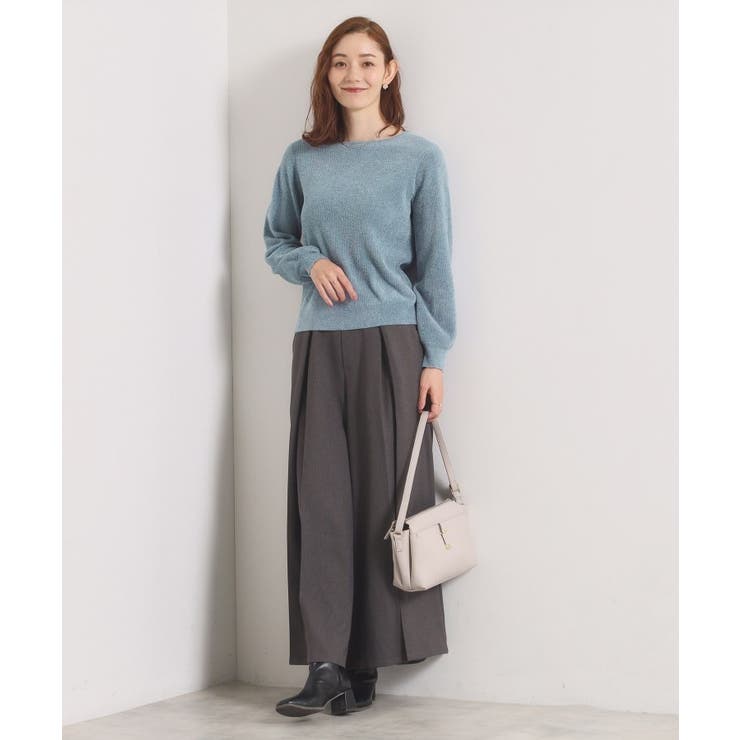 【毛玉防止／洗濯機OK】ボートネックモールニット | ITS'DEMO | 詳細画像13 