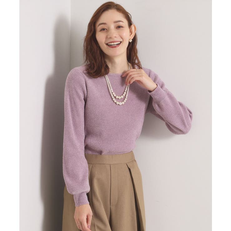 ライトピンク(070) | 【毛玉防止／洗濯機OK】ボートネックモールニット | ITS'DEMO