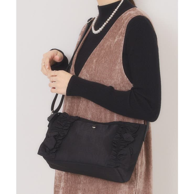 ブラック(019) | フリルミニショルダー | ITS'DEMO