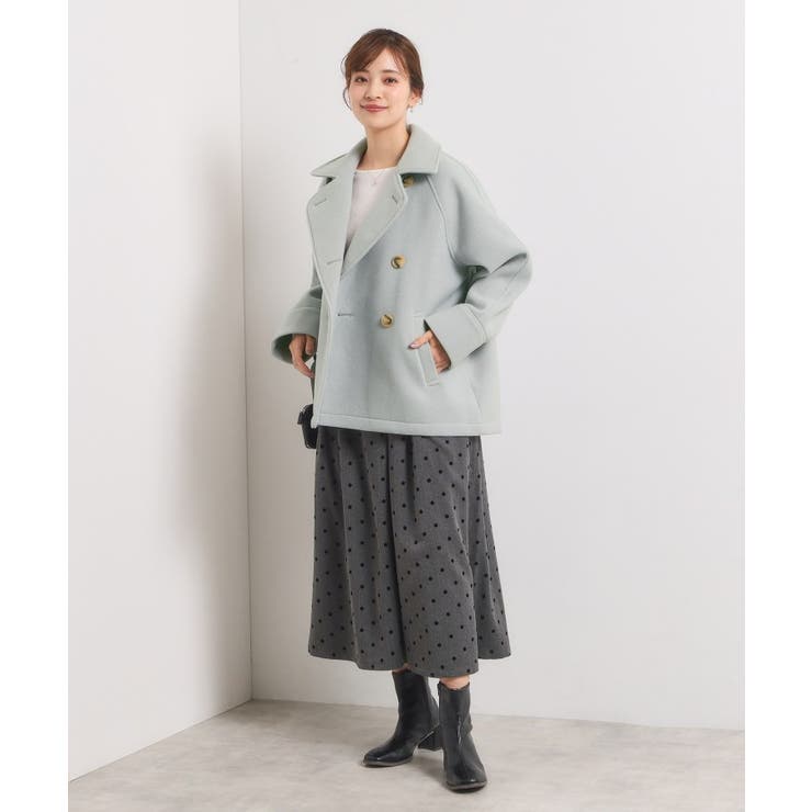 カットメルトンミドル丈コート | ITS'DEMO | 詳細画像2 