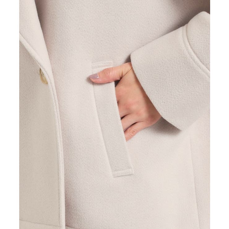 カットメルトンミドル丈コート | ITS'DEMO | 詳細画像18 