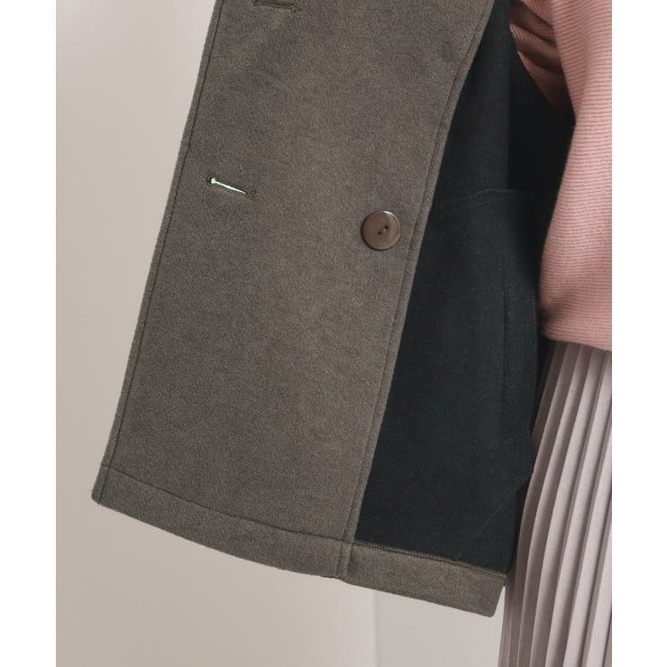 カットメルトンミドル丈コート | ITS'DEMO | 詳細画像23 