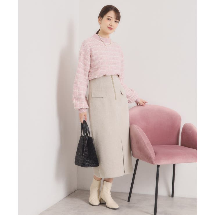 【ウエストゴム】シャギーモッサタイトスカート | ITS'DEMO | 詳細画像6 