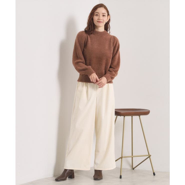 【洗濯機OK／ウエストゴム】コーデュロイワイドパンツ | ITS'DEMO | 詳細画像2 