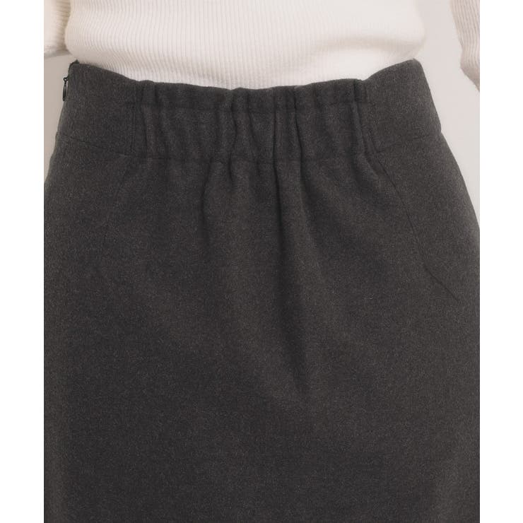 【洗濯機OK】カットメルトンタイトスカート | ITS'DEMO | 詳細画像21 