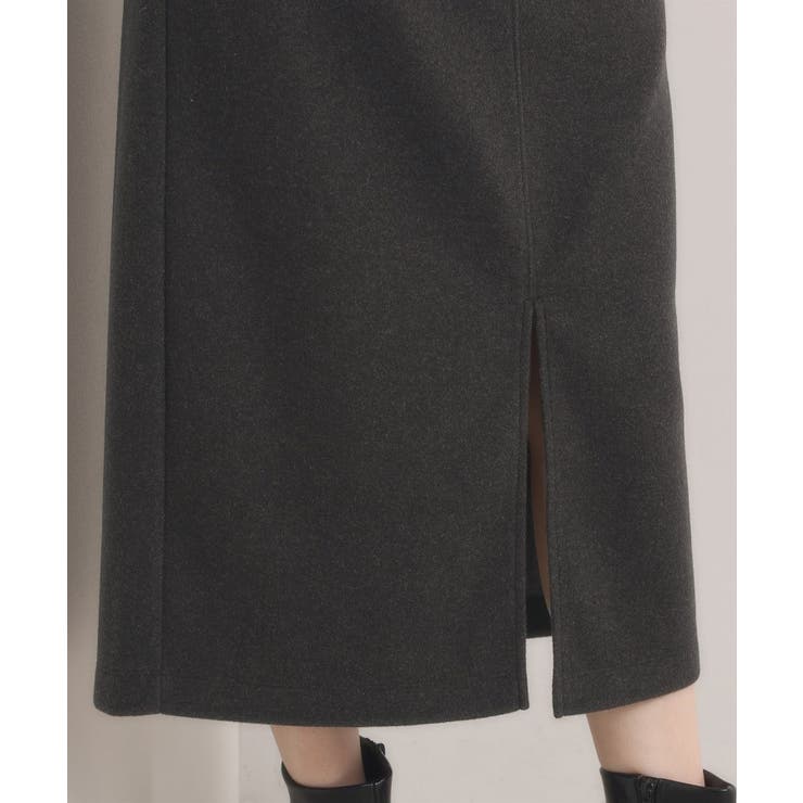 【洗濯機OK】カットメルトンタイトスカート | ITS'DEMO | 詳細画像24 