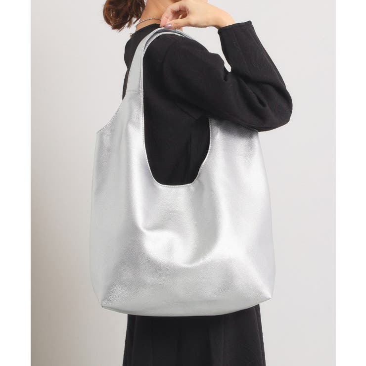シルバー(006) | 【A4対応】ソフトラウンド肩かるトート | ITS'DEMO