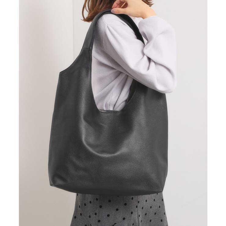 ブラック(019) | 【A4対応】ソフトラウンド肩かるトート | ITS'DEMO