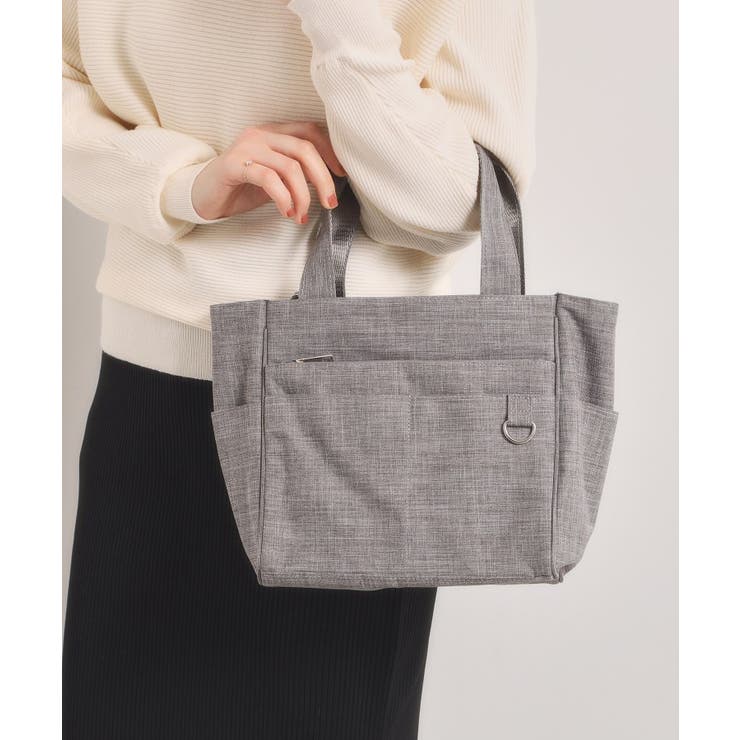 ライトグレー(011) | 【13ポケット】杢調2WAYトート | ITS'DEMO
