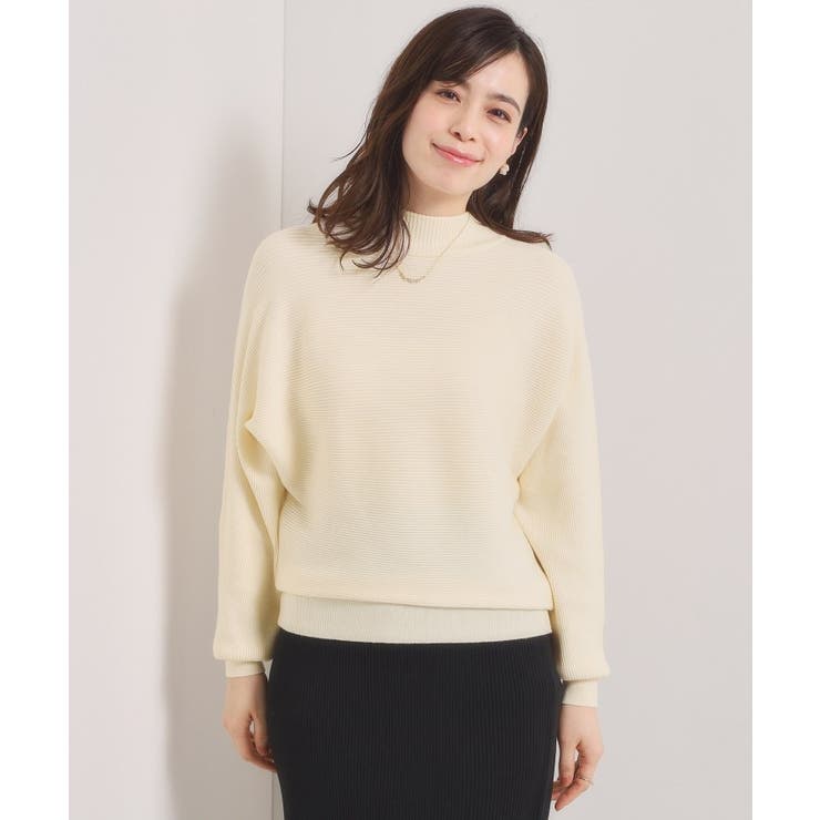 【手洗い可】リブドルマンハイネックニット | ITS'DEMO | 詳細画像4 