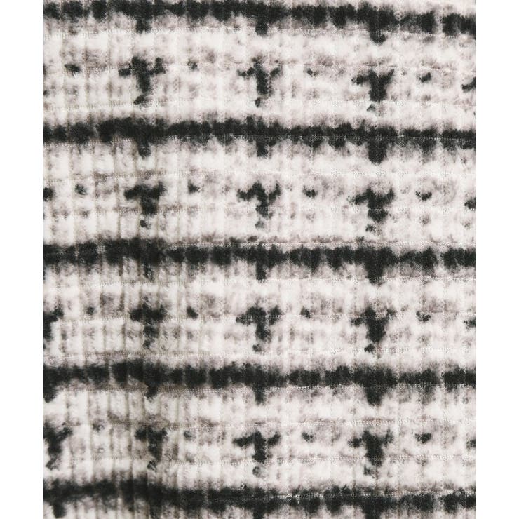 【手洗い可／セットアップ可】ツイード風プリントブラウス | ITS'DEMO | 詳細画像8 