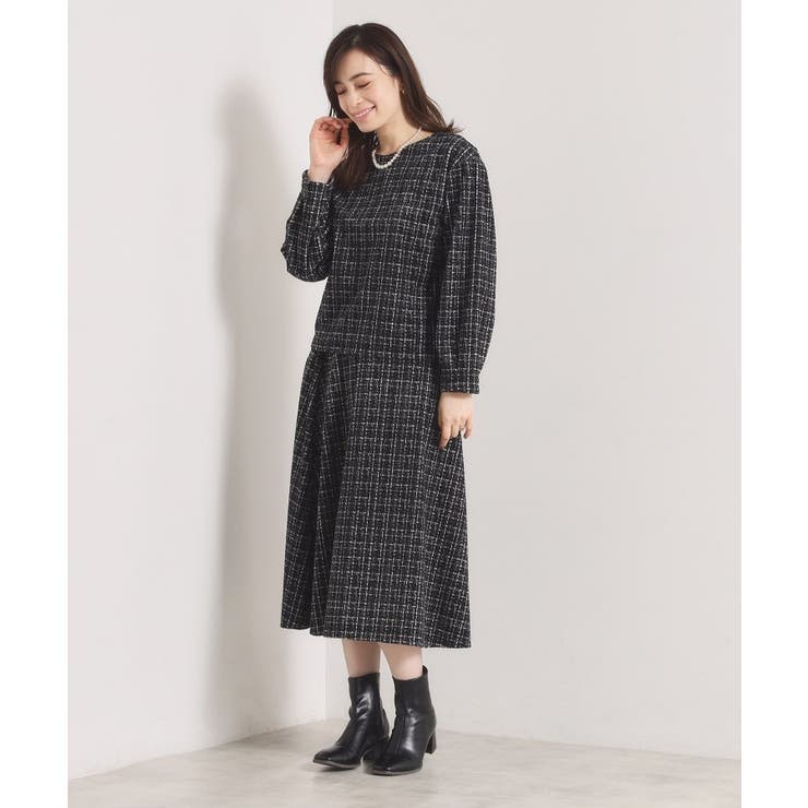 【手洗い可／セットアップ可】ツイード風プリントブラウス | ITS'DEMO | 詳細画像10 