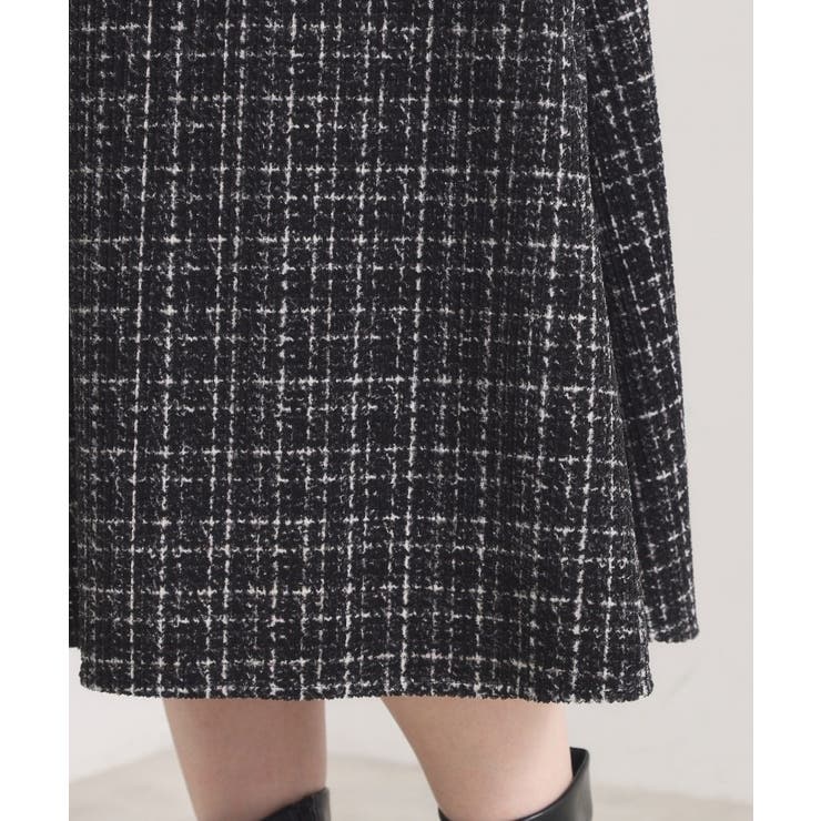 【手洗い可／セットアップ可】ツイード風プリントスカート | ITS'DEMO | 詳細画像22 