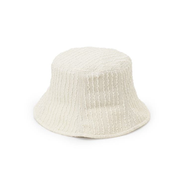 アイボリー(004) | 【UV／サイズ調整可】ラインジャカードバケットハット | ITS'DEMO