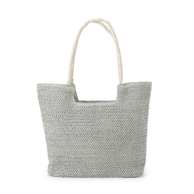 チャーム付ロゴ刺繍雑材トート | ITS'DEMO | 詳細画像14 