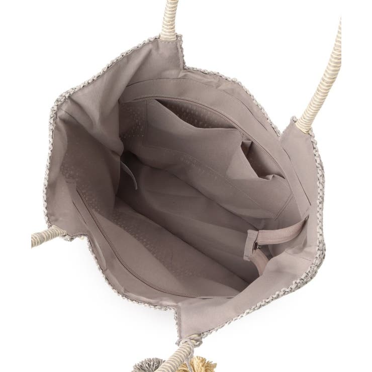 チャーム付ロゴ刺繍雑材トート | ITS'DEMO | 詳細画像17 