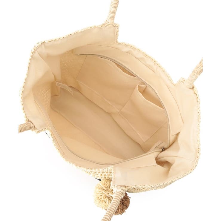 チャーム付ロゴ刺繍雑材トート | ITS'DEMO | 詳細画像18 