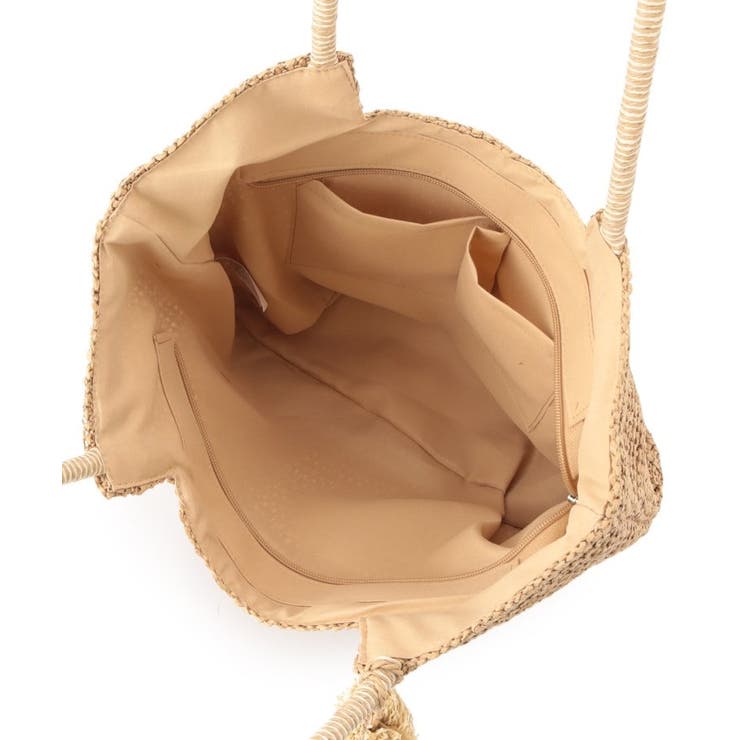 チャーム付ロゴ刺繍雑材トート | ITS'DEMO | 詳細画像19 