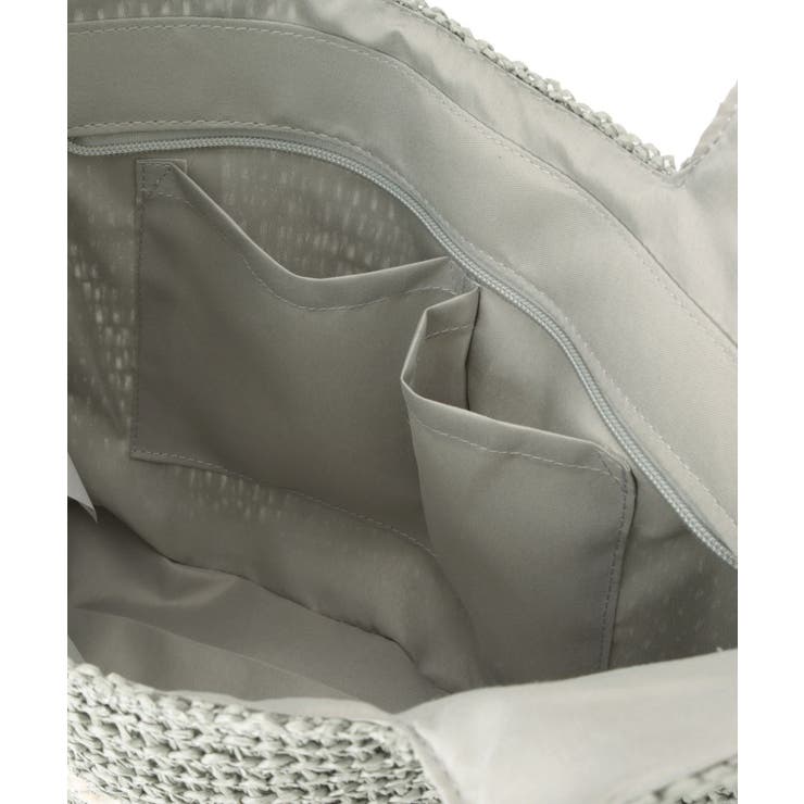 チャーム付ロゴ刺繍雑材トート | ITS'DEMO | 詳細画像22 