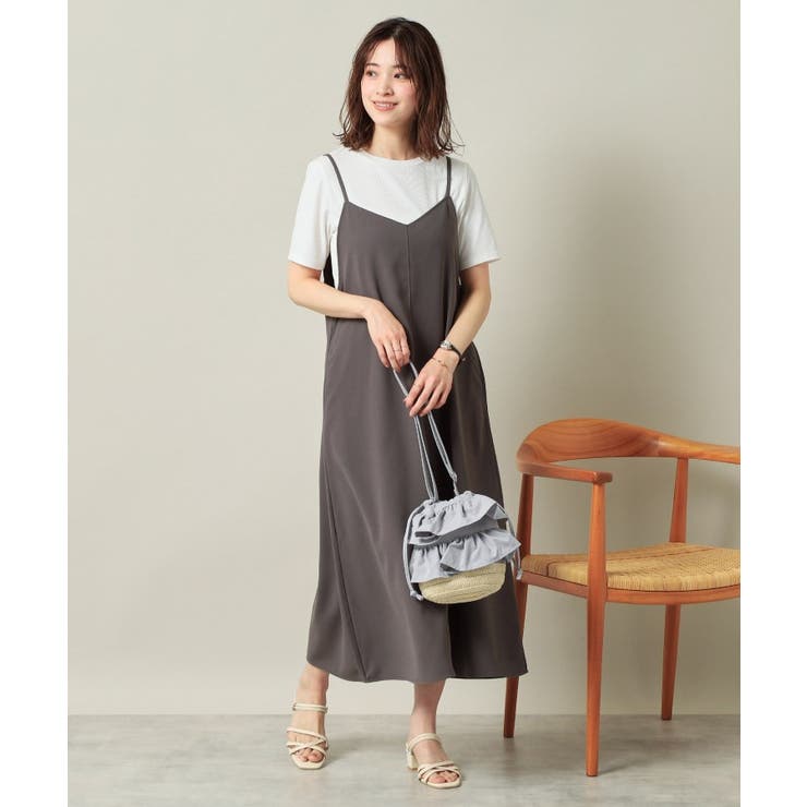 雑材フリルコンビ巾着ショルダー | ITS'DEMO | 詳細画像4 